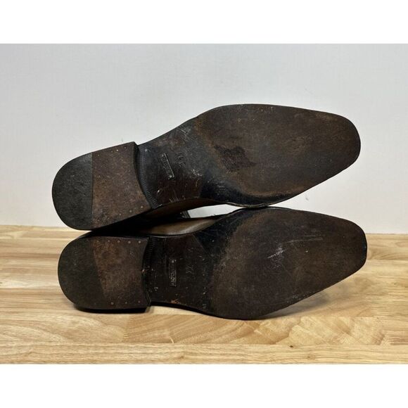 Gucci Boot Men’s Size 10 E Brown Leather Cap Toe Military Classic Ankle Tom Ford - Picture 9 of 11